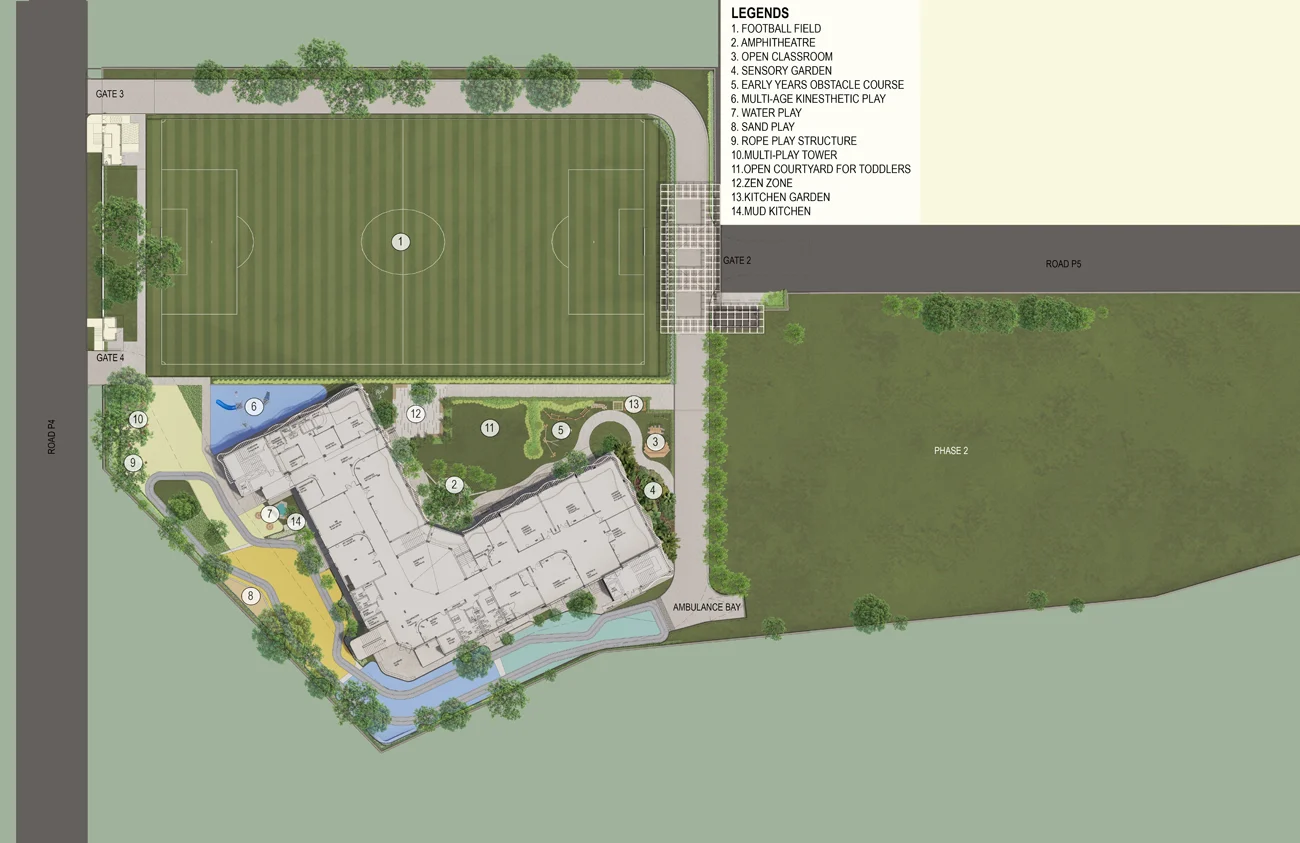 vasant valley school Site Plan